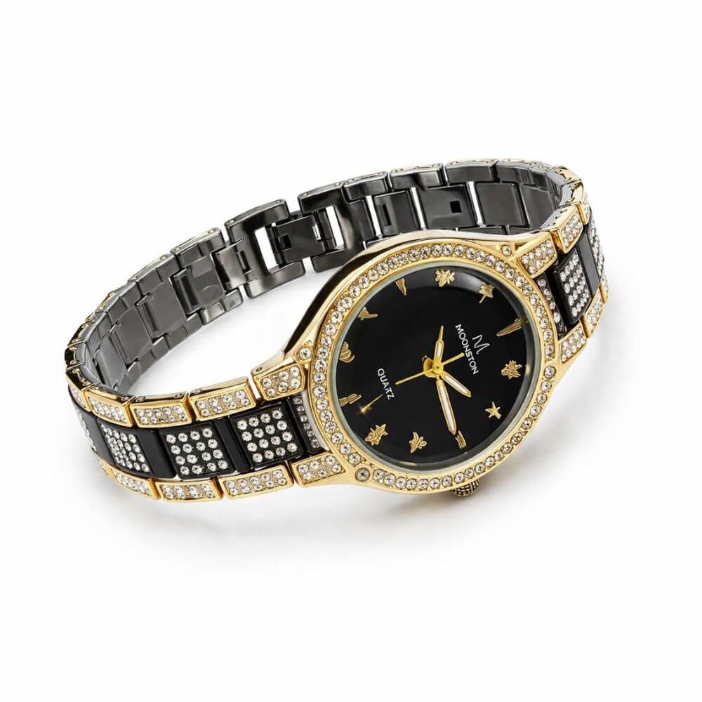 Black & Golden Luxe Spark Watch